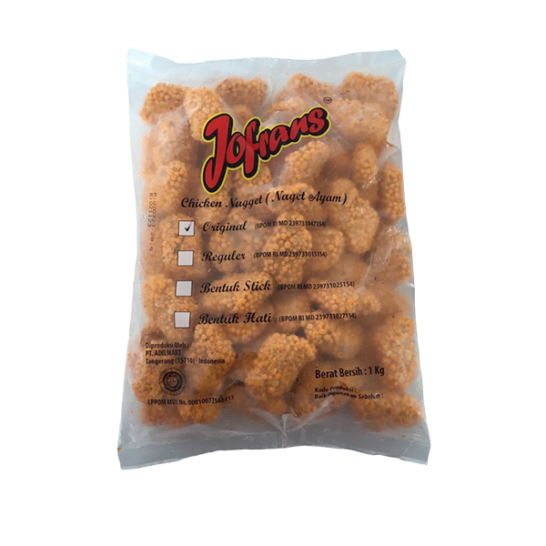 

Jofrans Nugget Ayam Ori Crispy 1000gr