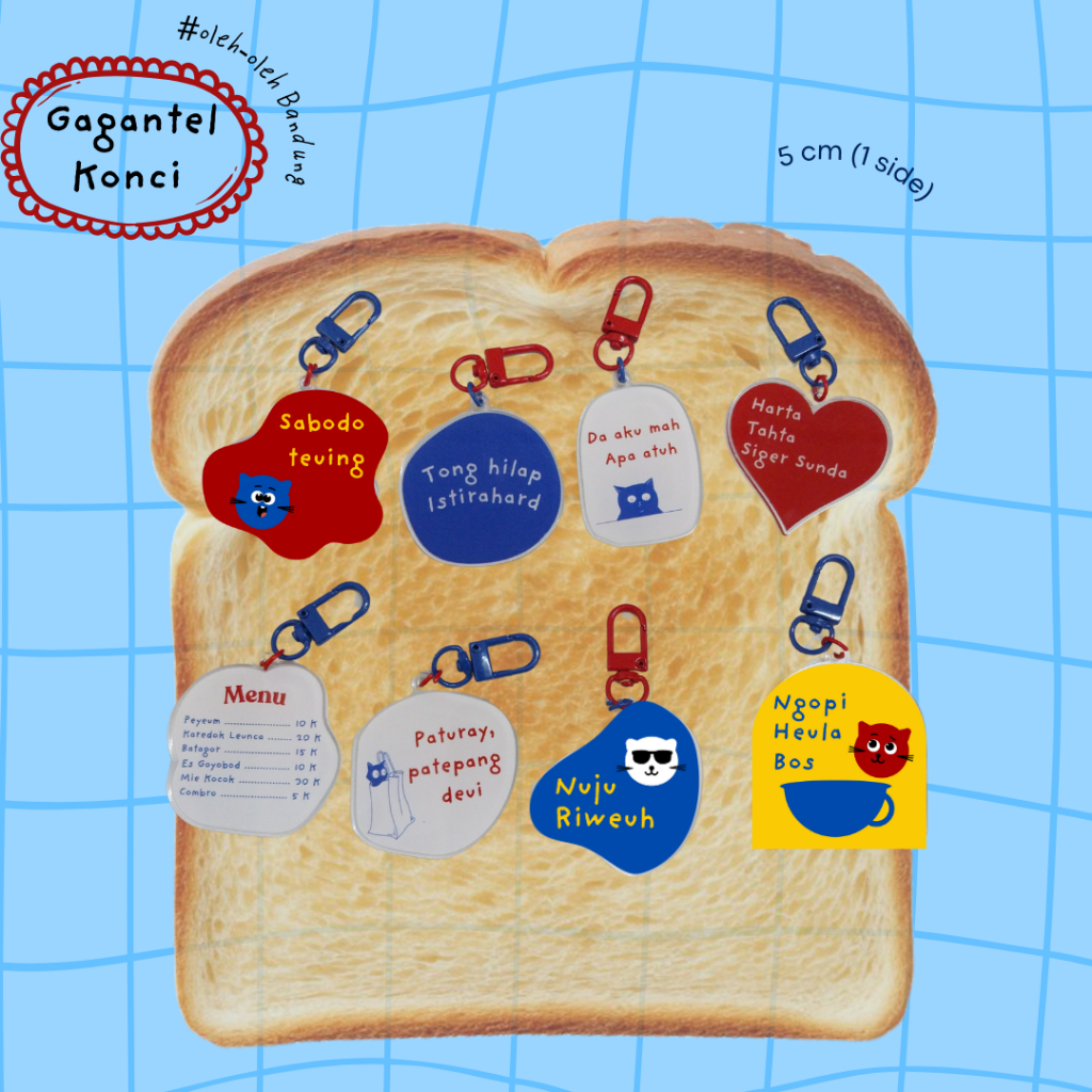 Oleh oleh bandung| Gantungan kunci| Keychain