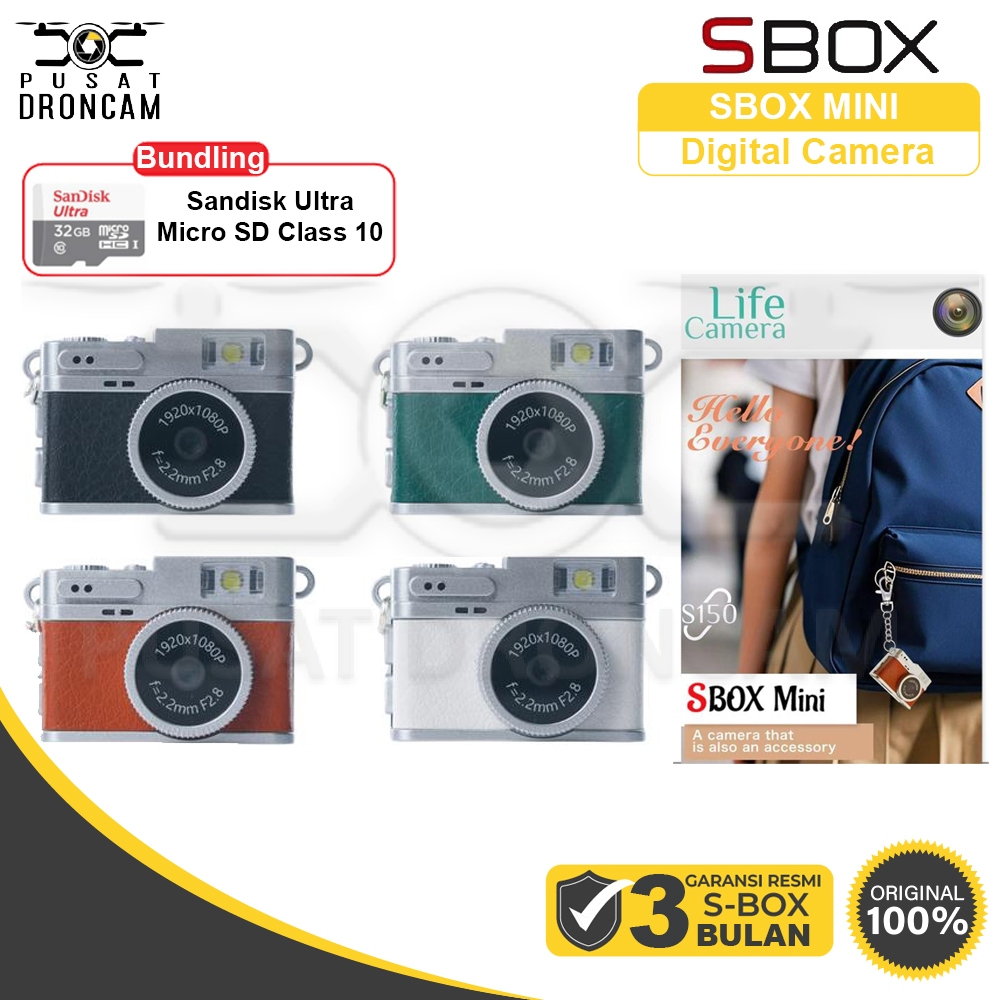 Sbox Mini NA1 / Sbox Mini Camera / Kamera Sbox Mini NA 1 Life Camera 1080P 30fps