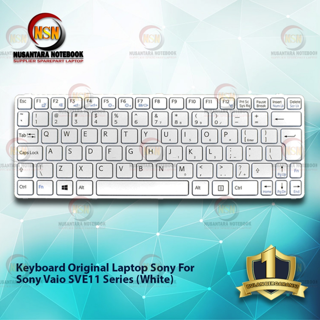 KEYBOARD SONY For Sony Vaio SVE11 Series (White)