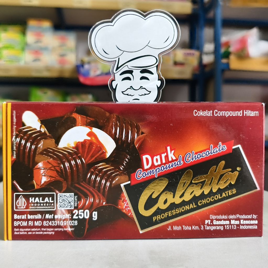 

Colatta Dark Compound Chocolate 250Gr / Coklat Colatta 250Gr / Coklat Dark Colatta 250Gr