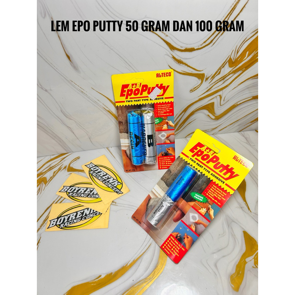 

LEM ALTECO EPOPUTTY / EPO PUTTY 50 GRAM|100 GRAM - BOYRENK RACING CONCEPT