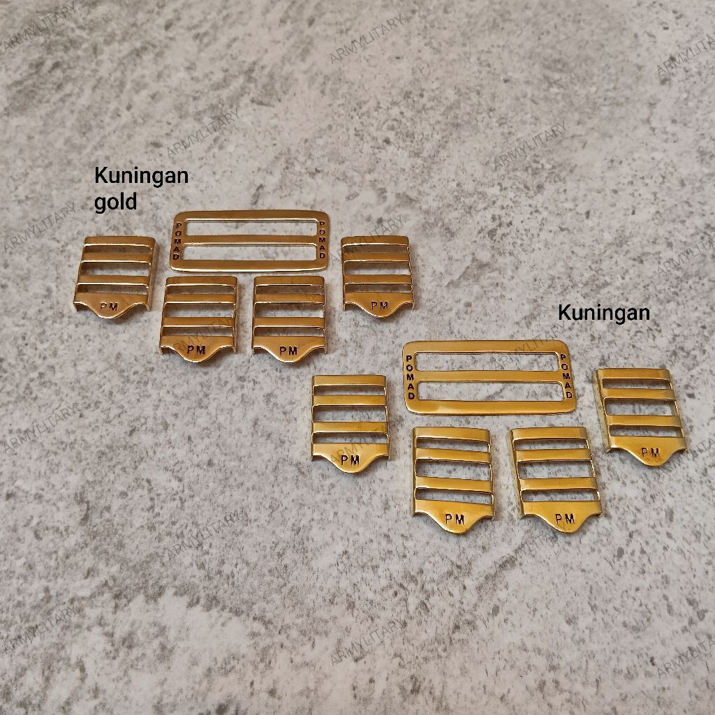 Ring pdp slempang pom pm polisi militer Kuningan dan gold