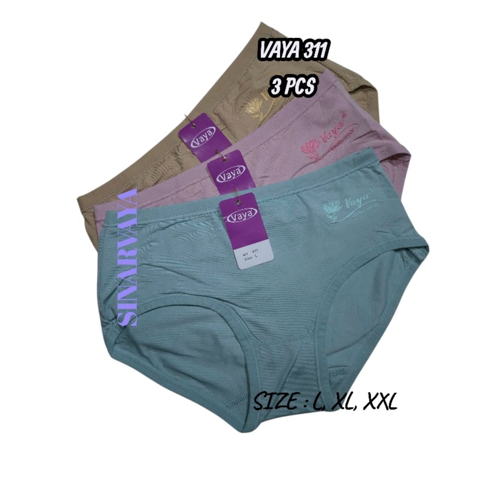 3 PCS CELANA DALAM WANITA DEWASA VAYA 311 / CD WANITA DEWASA&REMAJA / CD PEREMPUAN / VAYA SUPER SOFT