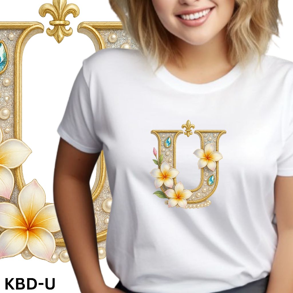 3DHY KBD U - KBD W KAOS ABJAD A - Z 3D TSHIRT DISTRO BAJU ATASAN ANAK PRIA WANITA SABLON CUSTOM DESA