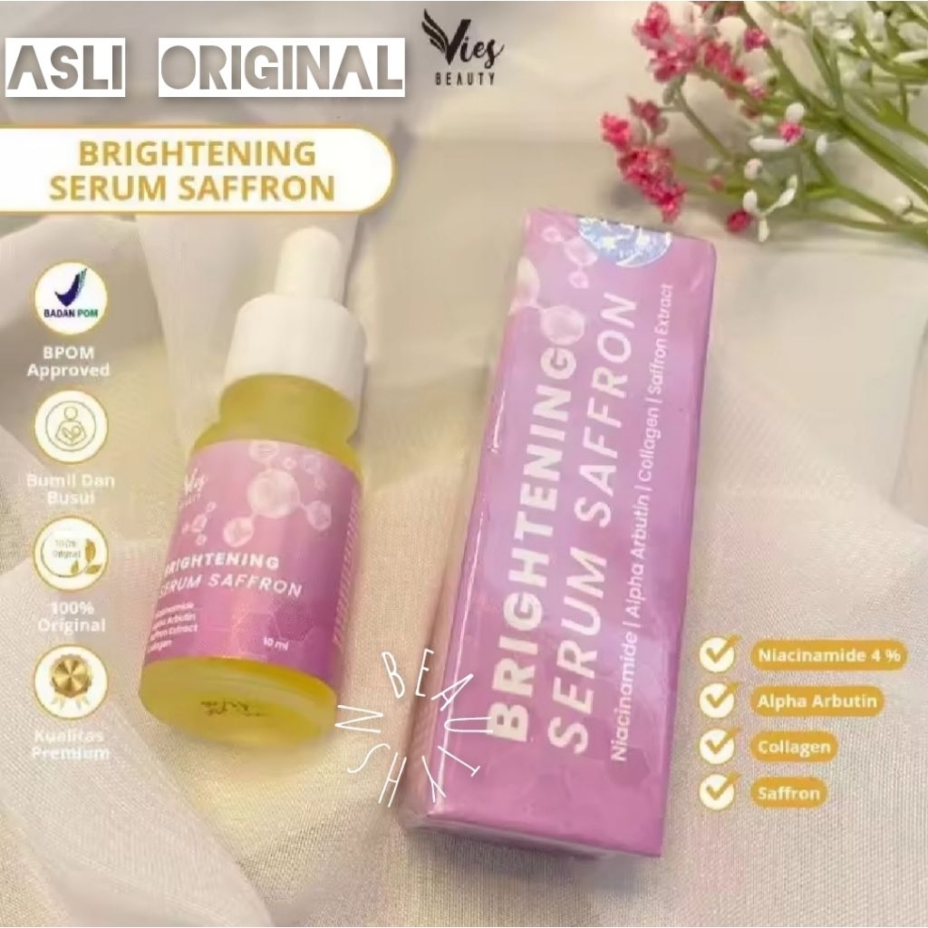 SERUM SAFFRON VIES BEAUTY SERUM SAFFRON GLOWING BPOM.