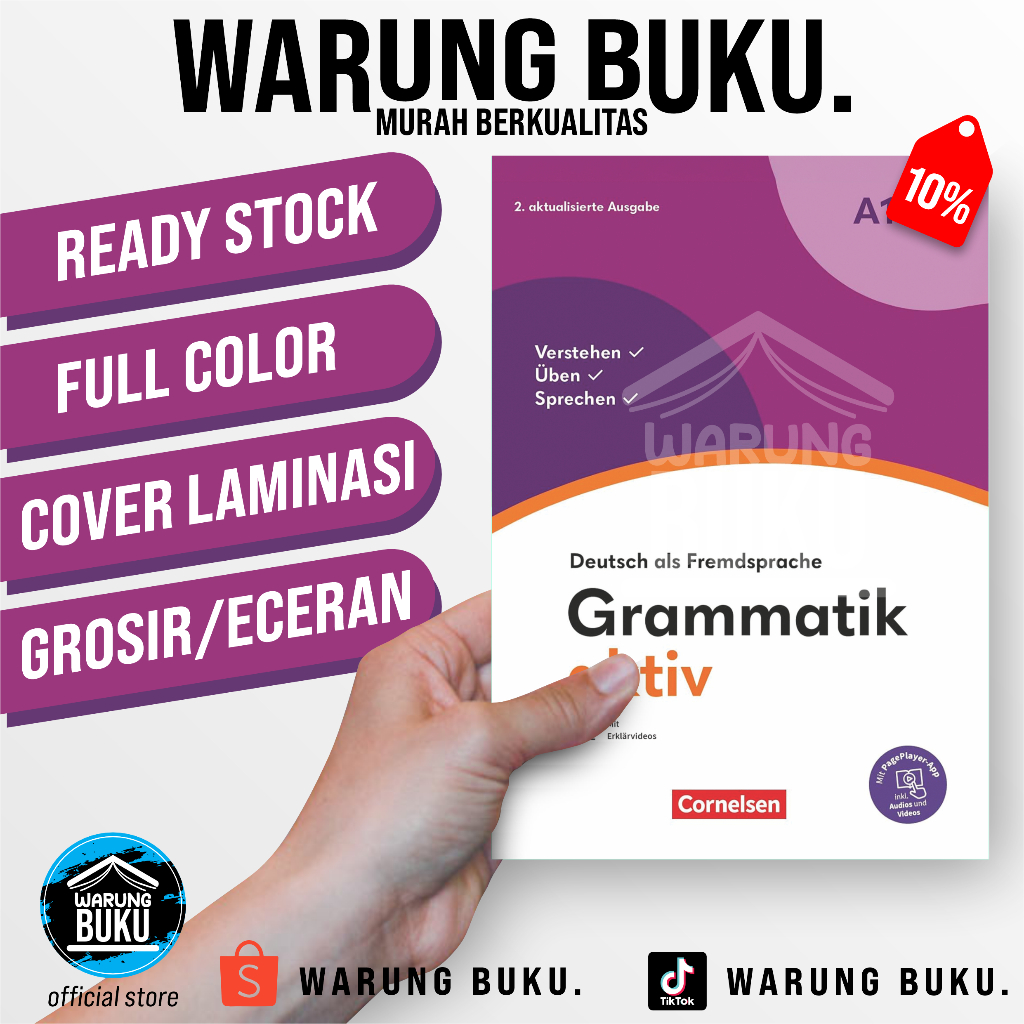 

Buku GRAMMATIK AKTIV NEU A1-B1 full color ukuran A4