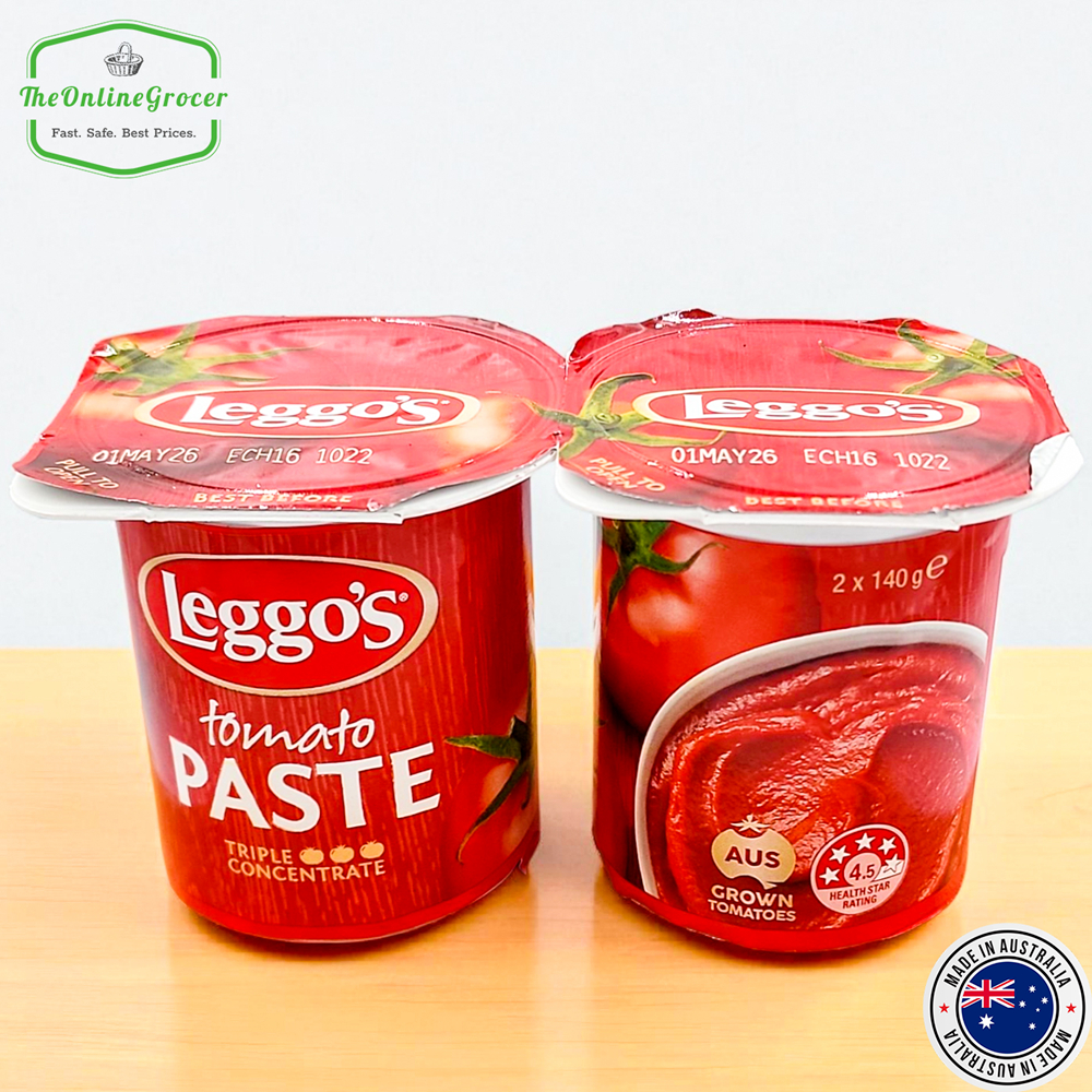 

Leggo’s Tomato Paste 2×140 g – Pasta Tomat Pekat (Triple Concentrate)