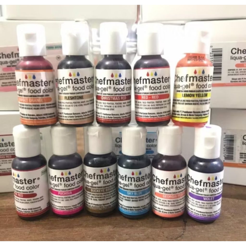 

Chefmaster Liqua-Gel Food Color / Pewarna Makanan Gel Chefmaster 20ml