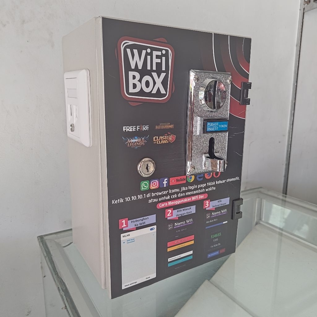 Wifi Box sistem Koin & Voucher