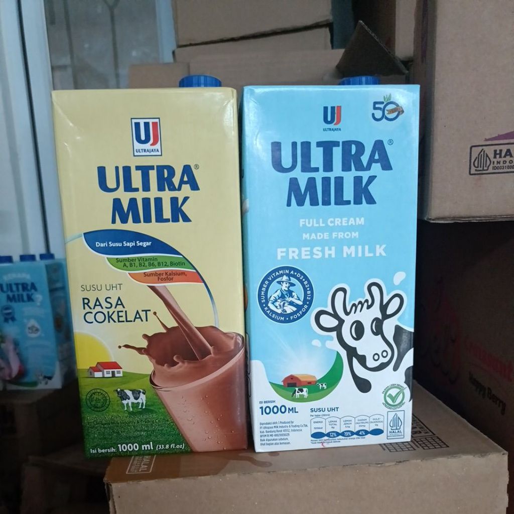 

ultra milk 1 liter 1 karton isi 12pcs