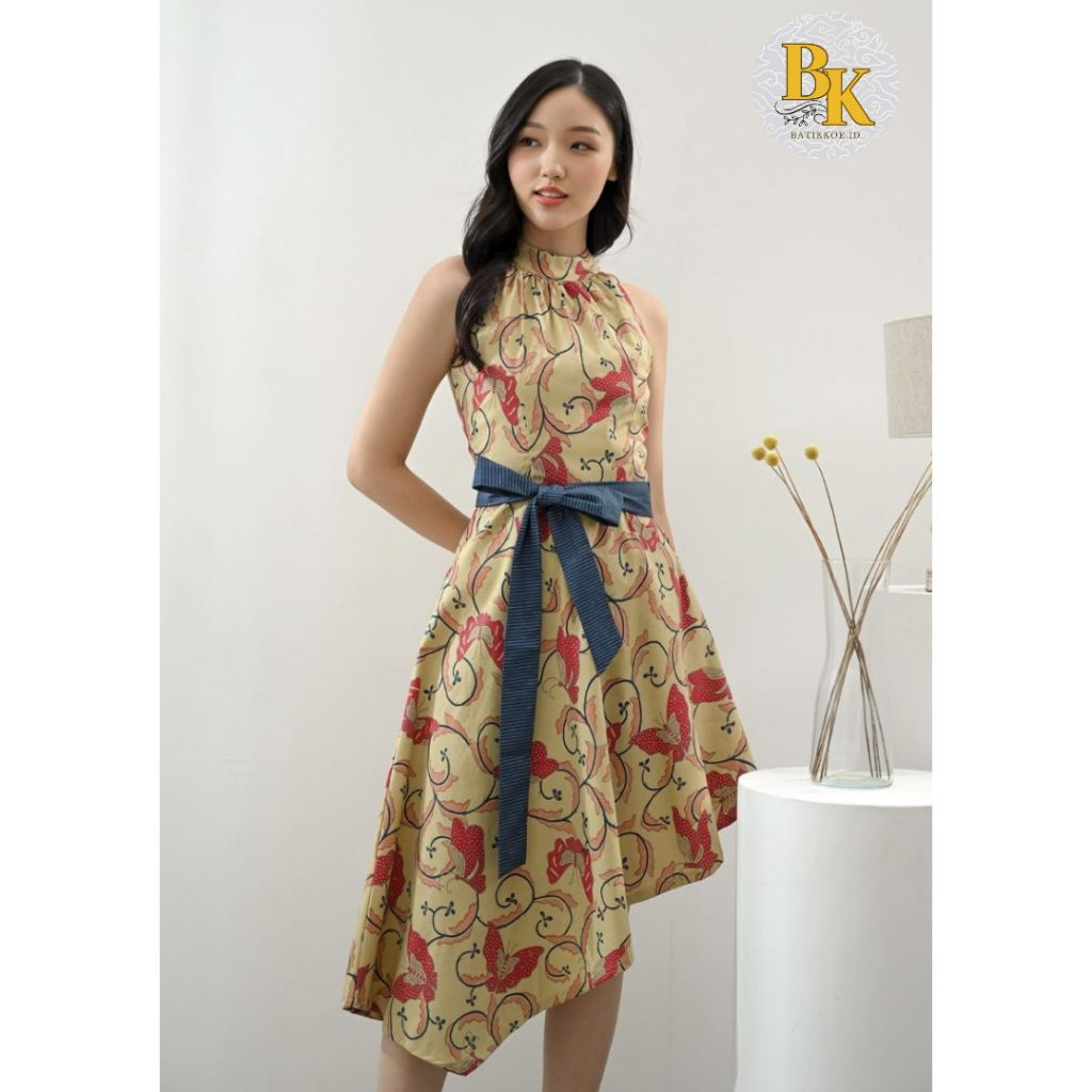 BON 254 - Dress Batik Wanita / Terusan Batik Modern