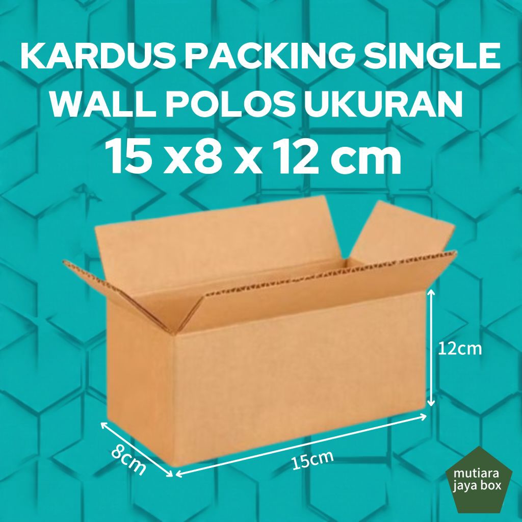 

KARDUS PACKING 15x8x12cm SINGLE WALL POLOS