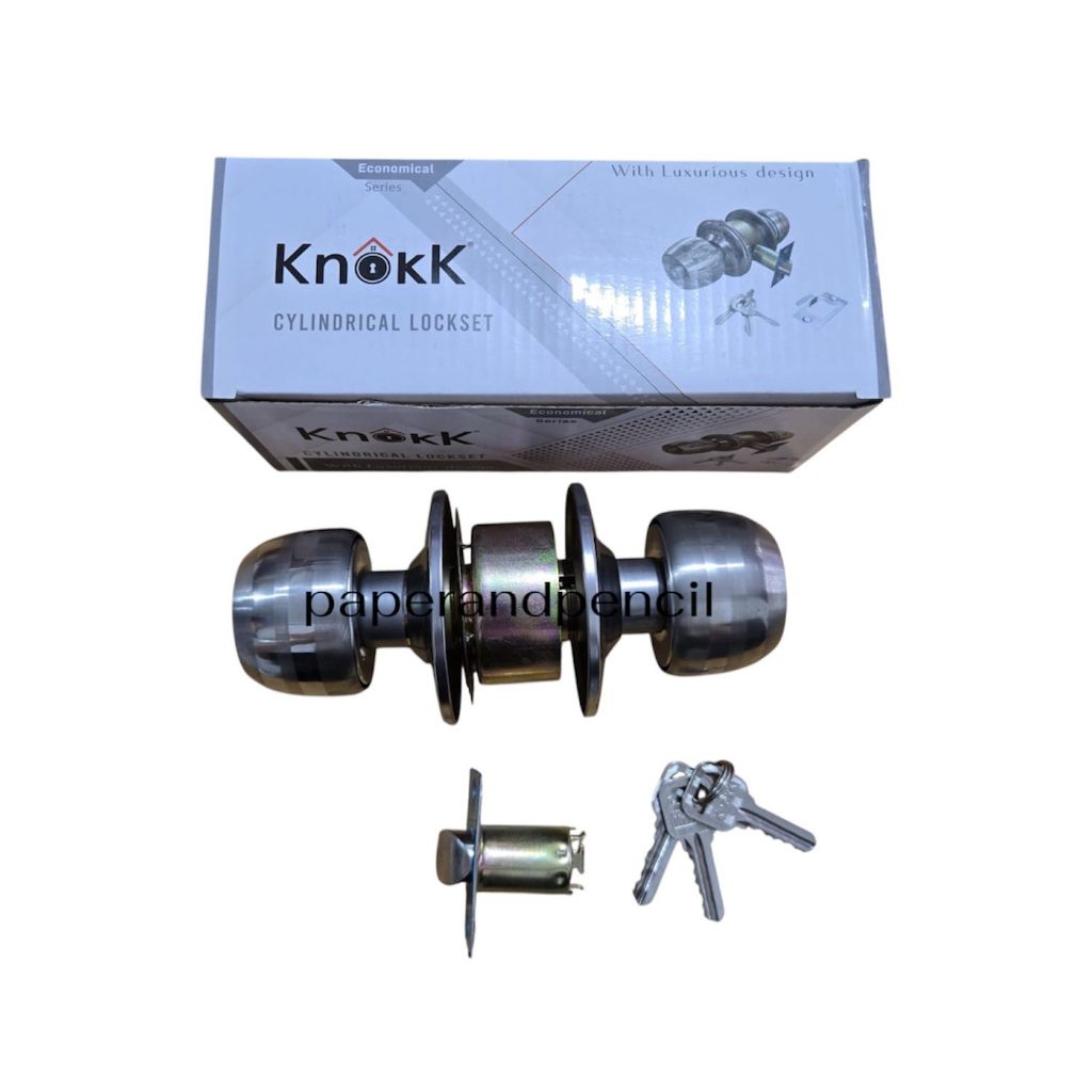Kunci Pintu Bulat YSK KNOKK / Handle Pintu Kamar Mandi Bulat 1 SET