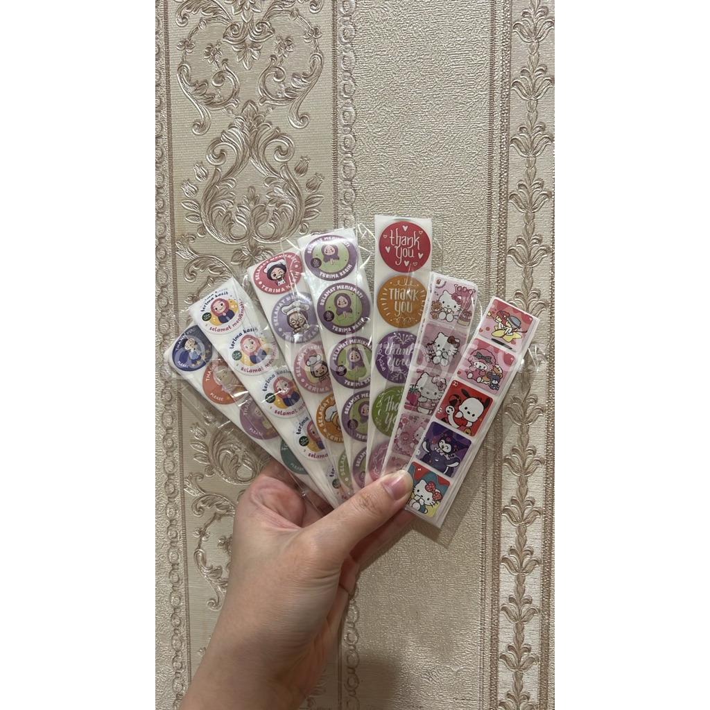 

[50pcs] Sticker Thank You Sticker Label Makanan Sticker Toples Sticker Hampers Sticker Kemasan Sticker Handmade With Love Sticker Label Kemasan Label Hampers Label Thank You Tempelan Hampers Tempelan Toples