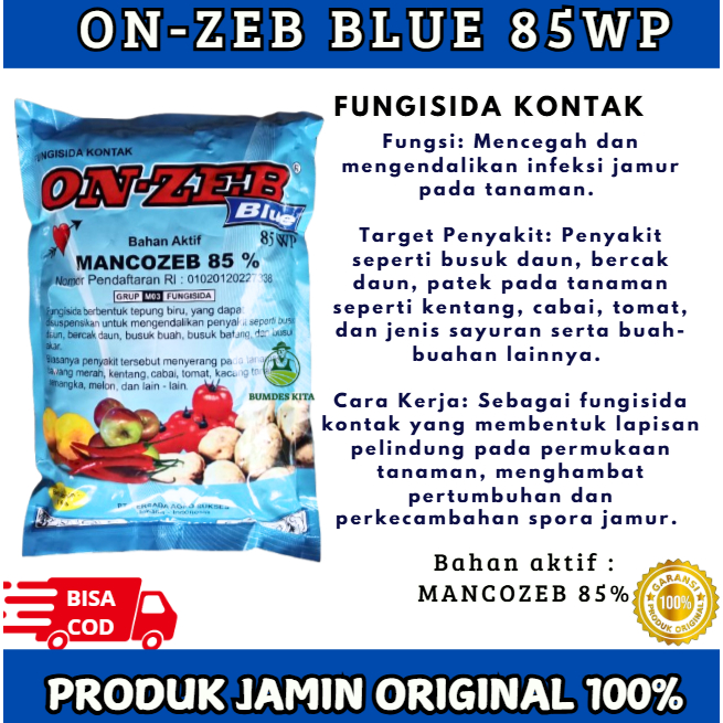FUNGISIDA ON-ZEB BLUE 85WP 1KG MANKOZEB 85 | FUNGICIDE ONZEB BLUE