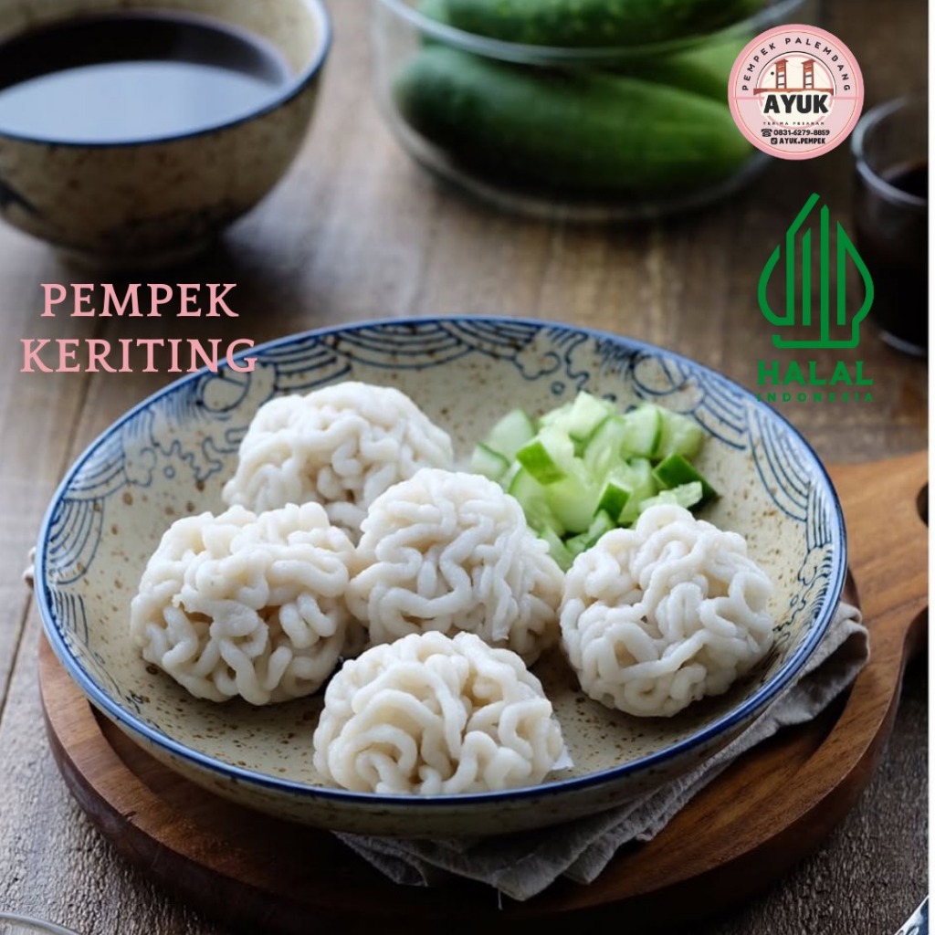 

PEMPEK KERITING ISI 12 PCS + CUKO 150 ML