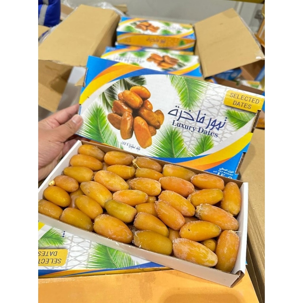 

Kurma Ruthob Merk Luxury Dates Ruthab Kurma Muda Libiya Isi -+ 1 Kg Asli Libya Grosir Murah Fresh