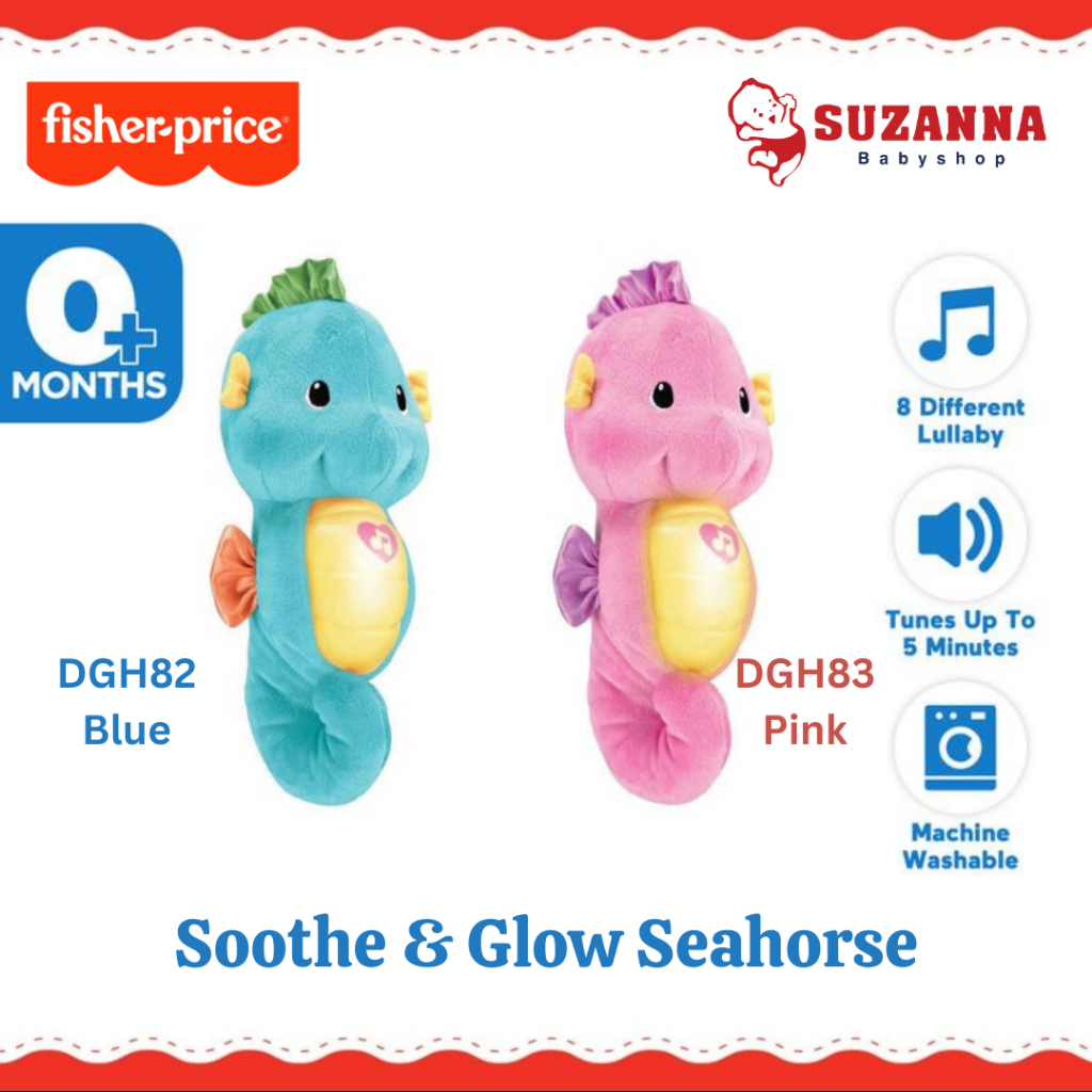 Fisher Price DGH82 / DGH83 Soothe & Glow Seahorse - Boneka Mainan Anak