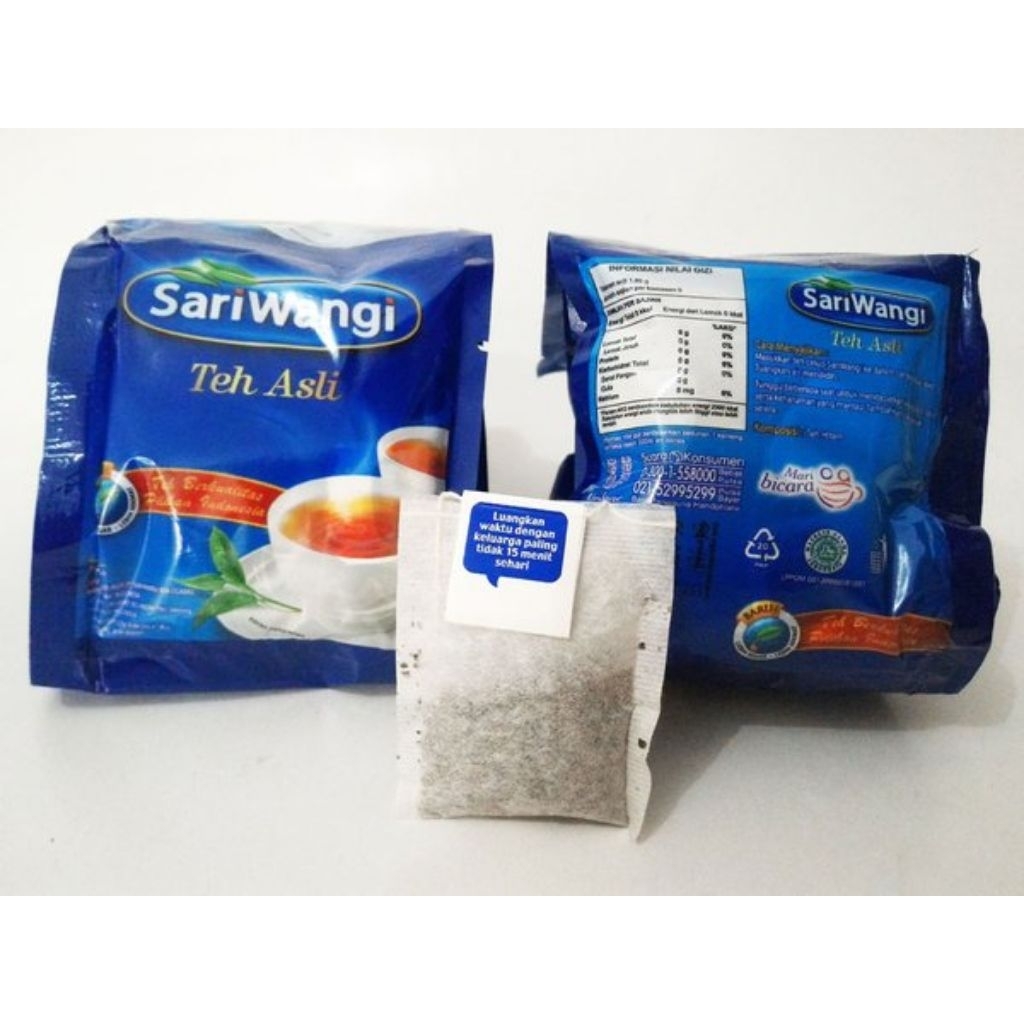 

Teh SARIWANG | Teh celup Renceng isi 12 shacet 4 kantong teh