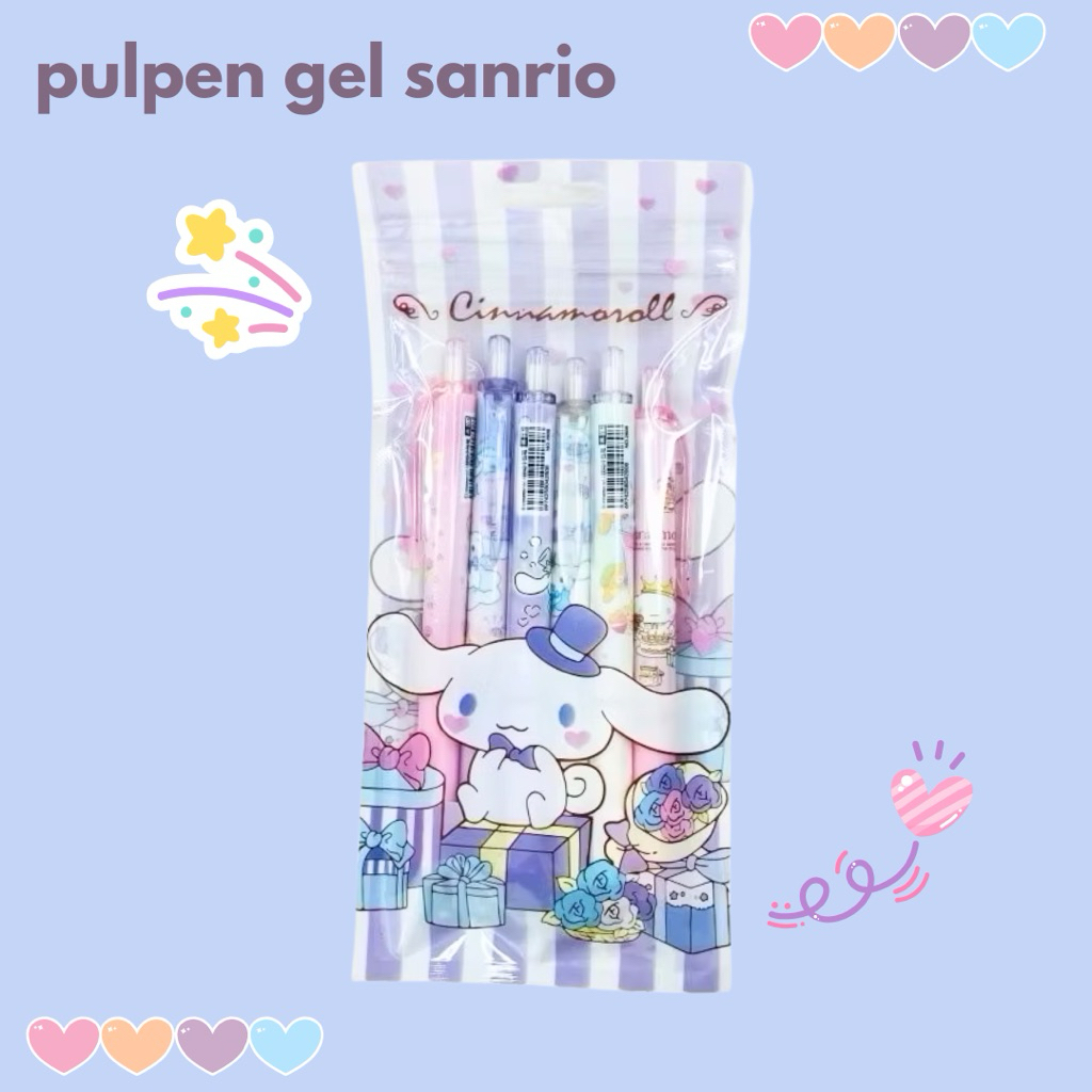 

6 pcs/SET kuromi Pulpen gel mekanik 0.5mm tinta hitam kartun Pena sekolah kantor pelajar Ballpoint karakter lucu berbagai macam motif Alat tulis Kado hadiah gift anak 6 Buah/Set Pena Gel Mekanis Sanrio/Pena Bolpoin Mekanis Kartun