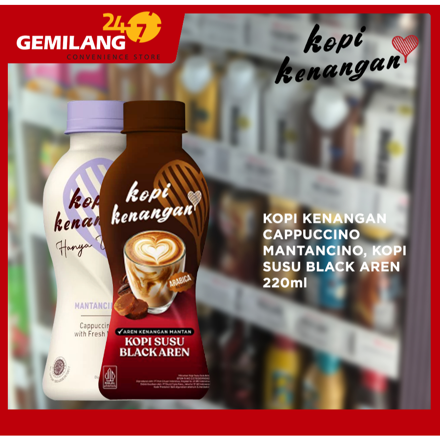 

KOPI KENANGAN CAPPUCCINO MANTANCINO, KOPI SUSU BLACK AREN 220ml