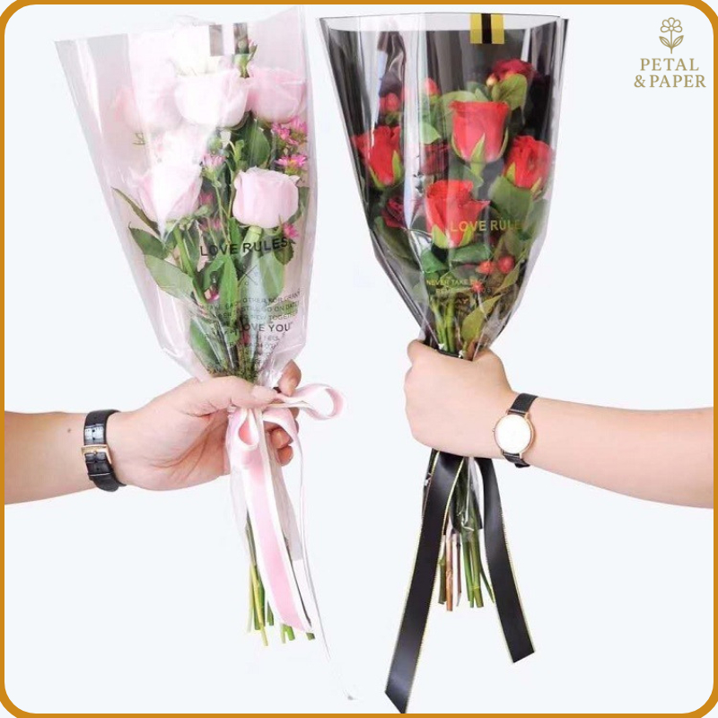 

Plastik Bunga Mawar Tangkai Per Satuan / Plastik OPP Buket Florist SF03