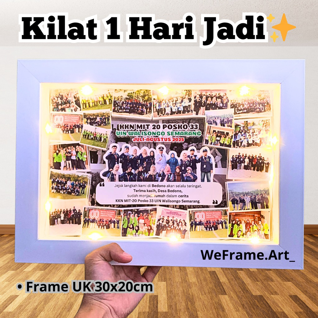 kado kenang kenangan KKN / kado foto perpisahan / kado custom KKN
