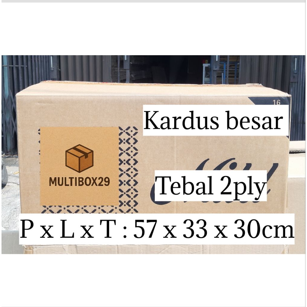 

Kardus Bekas Packing Besar Tebal 2-Ply (57x33x30cm),Kardus Bekas Besar 2 lapis Cocok Untuk Pengiriman / Pindahan