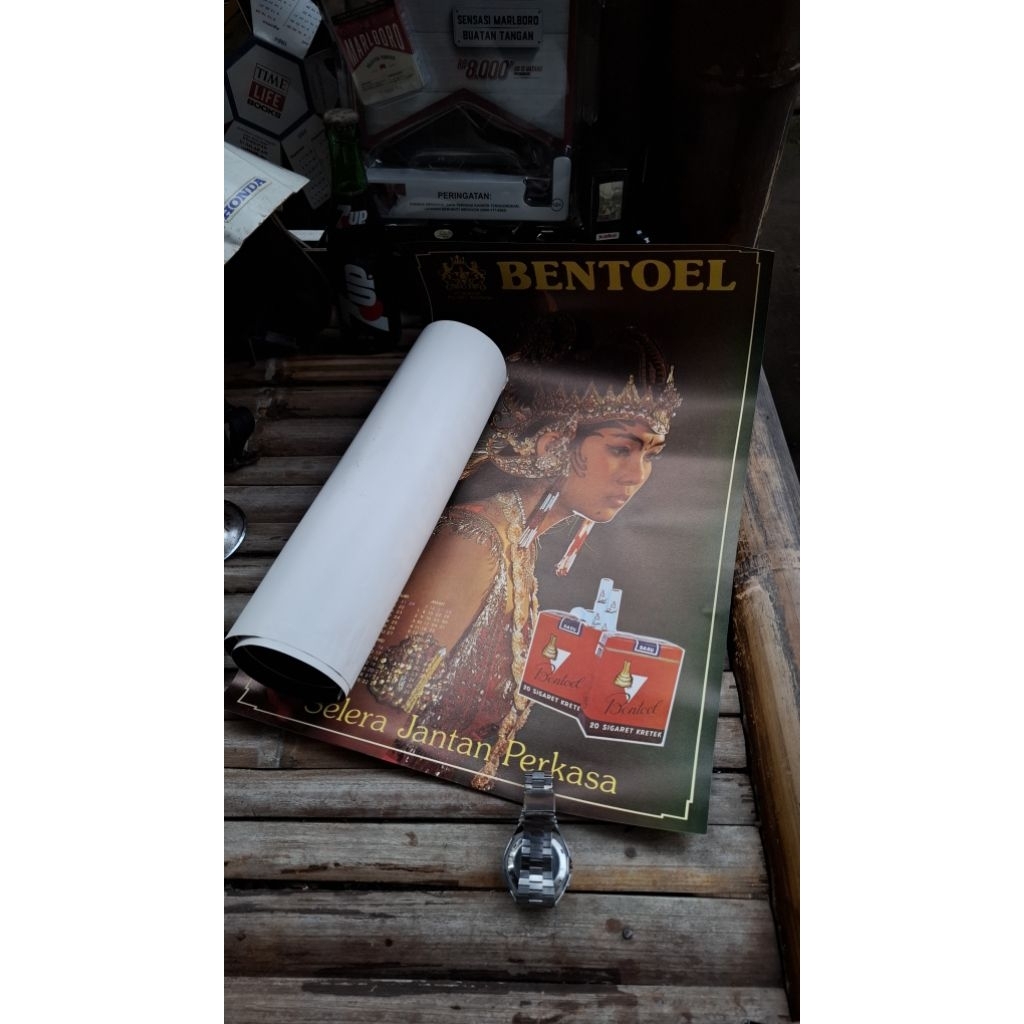 

Kalender bentoel 65rb perbiji jadul antik vintage display lawas kuno