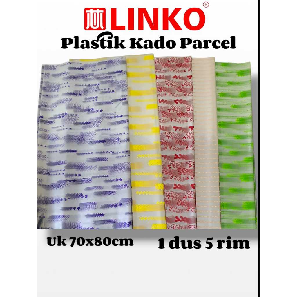 

Plastik Kado Kaca Bening MOTIF 70x80 cm isi 50 pcs / Kertas Kado Kaca