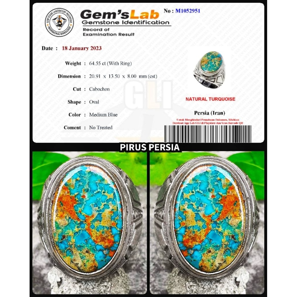 natural pirus persia kuno serat emas super HQ