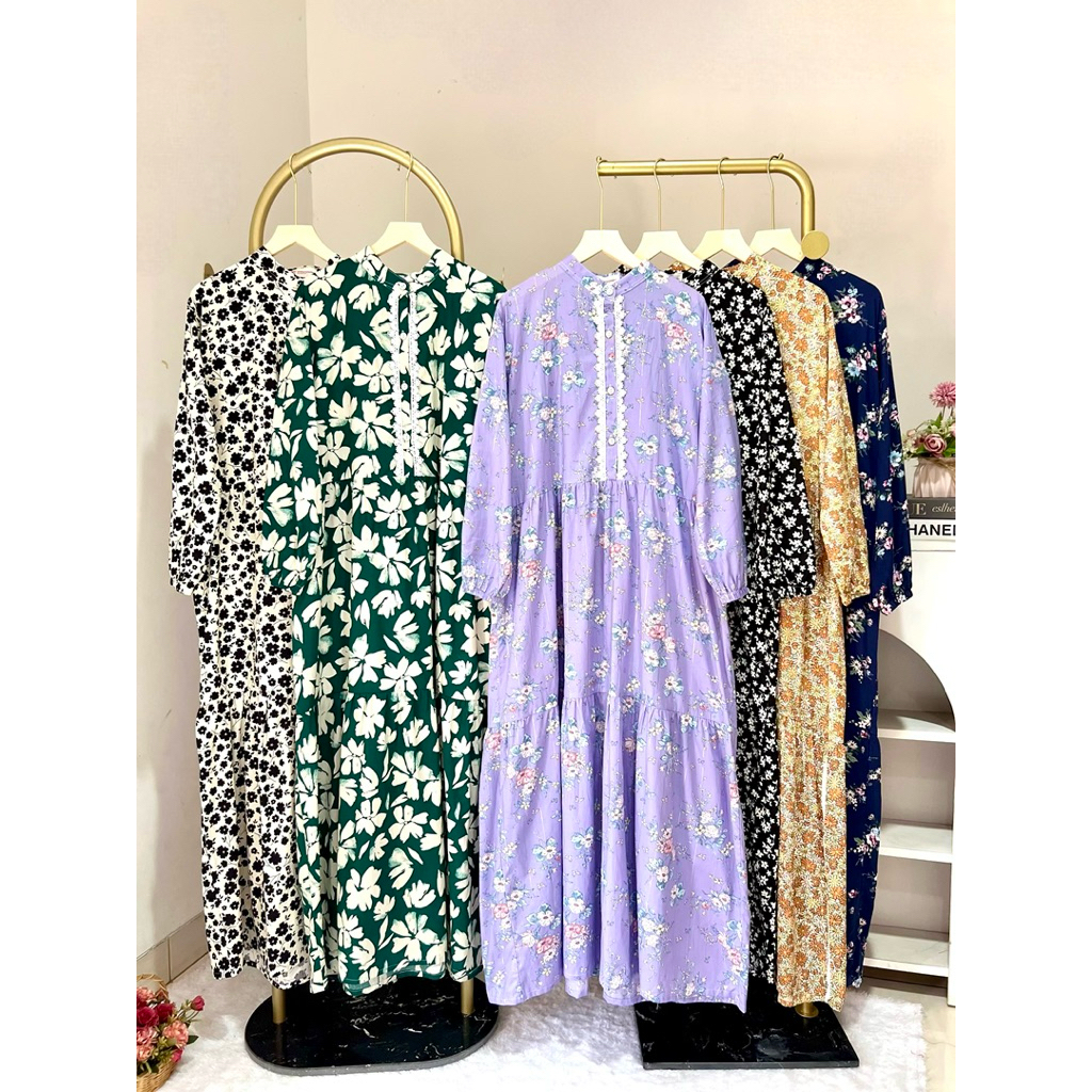 Gamis Cotton Garmen / Maxi Dress Rayon Garmen / Gamis Rayon Premium