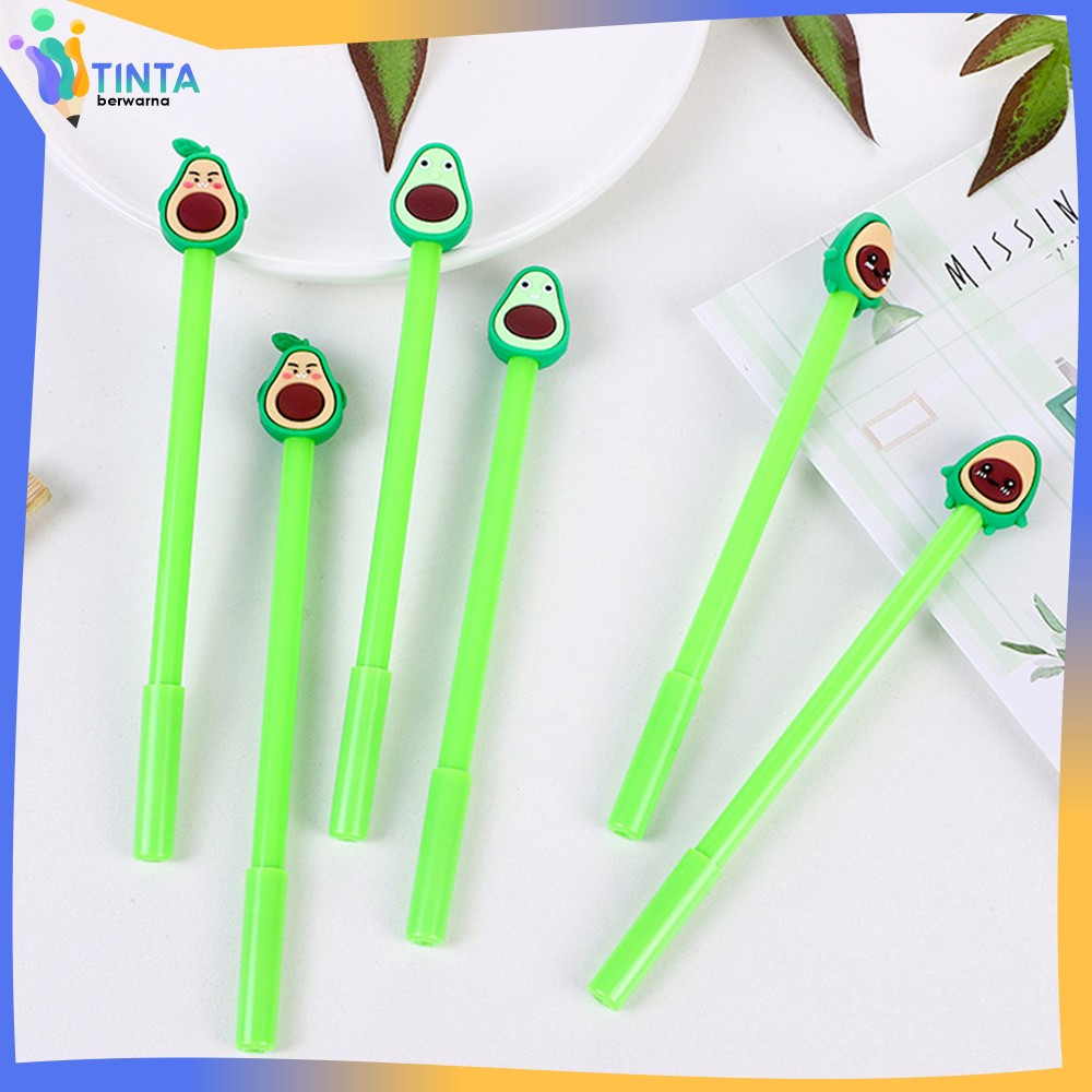 

Pulpen Karakter Alpukat Lucu Pena Pen Avocado Alat Tulis Stationary Tinta Berwarna A9