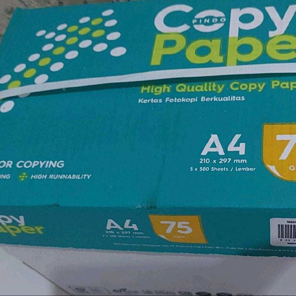 

Kertas A4 Putih Copy Paper 75 GSM / Kertas HVS