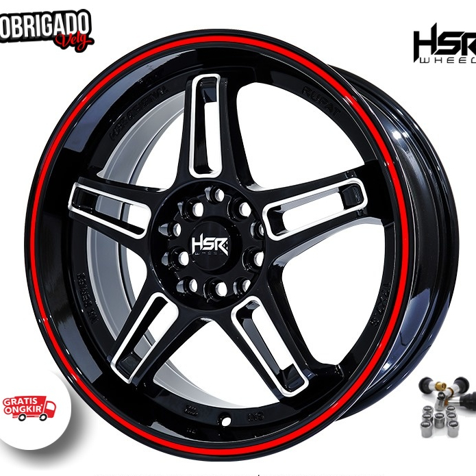 Velg Mobil Avanza Veloz 2025, Sienta, Innova, Rush, Terios, Ertiga, Grandmax, Civic Dll R17 HSR RUPA