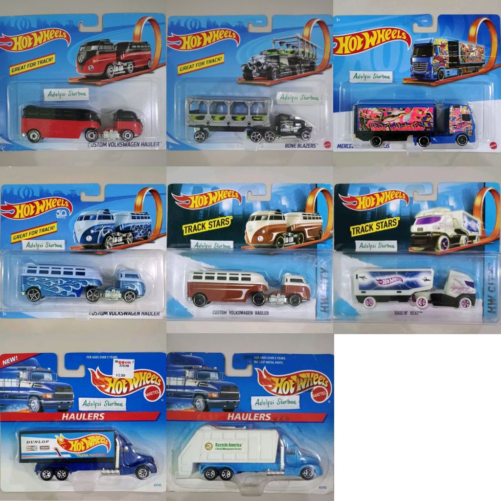 hotwheels hot wheels great for track stars bone blazers mercedes benz actros hw city 50th 50 years c