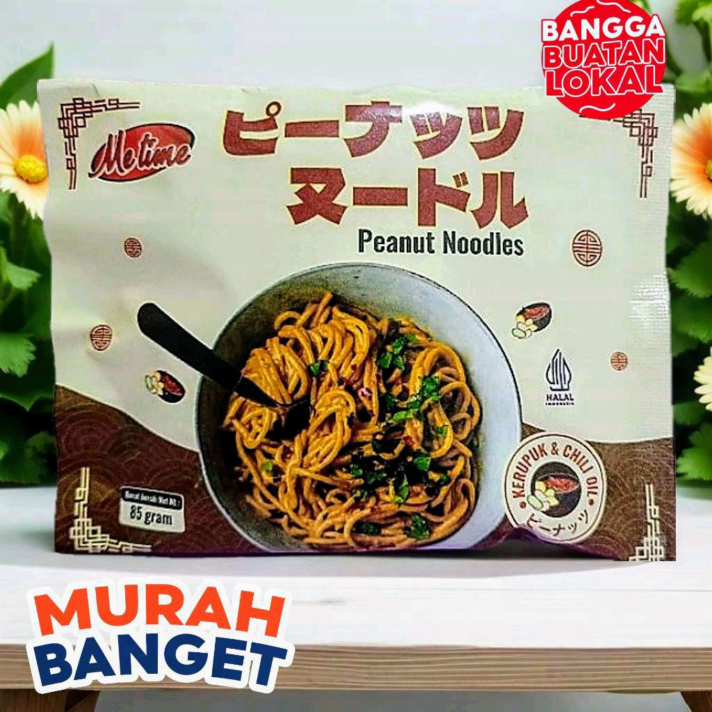 

Mie instan Metime Peanut (kacang) with chili oil Japan Halal