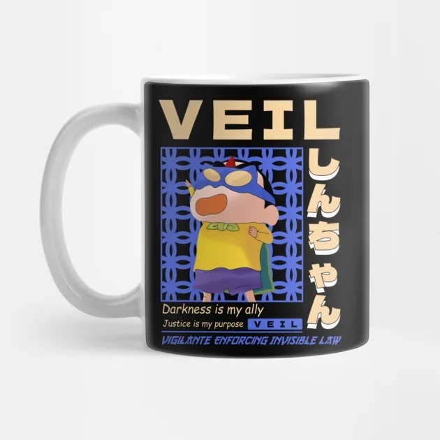 SHIN CHAN V.E.I.L (Vigilante Enforcing Invisible Law) Crayon Shin Chan Mug