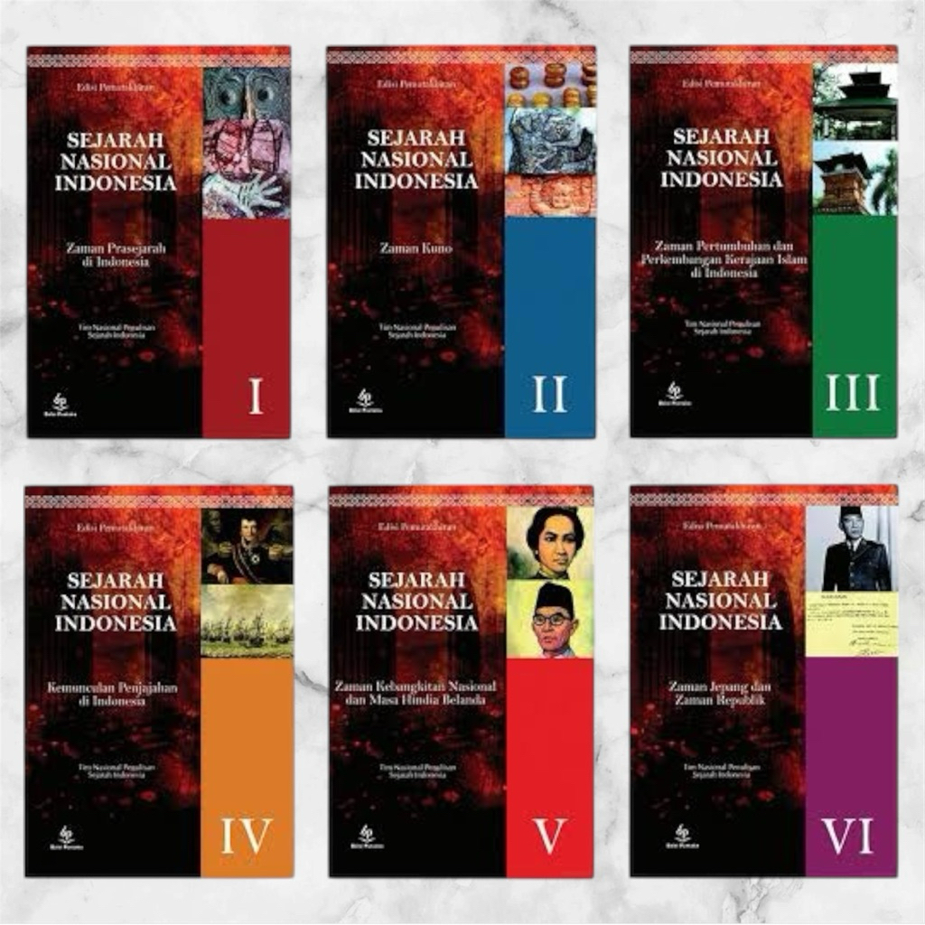 Paket Buku Sejarah Nasional Indonesia Jilid 1 sampai jilid 6 - Buku SNI