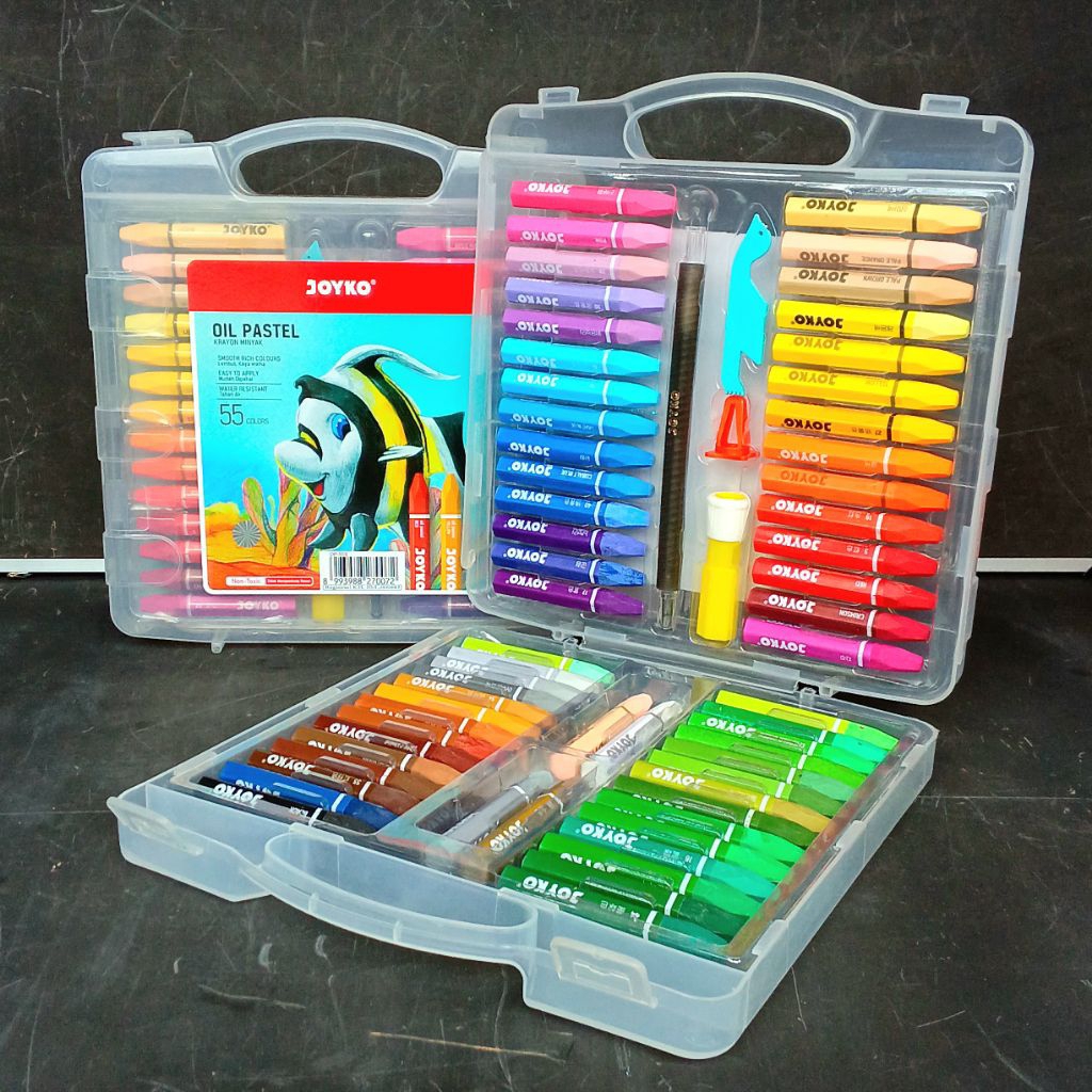 

Crayon Oil Pastel Joyko 55 Warna ( Set ) [ Original ]