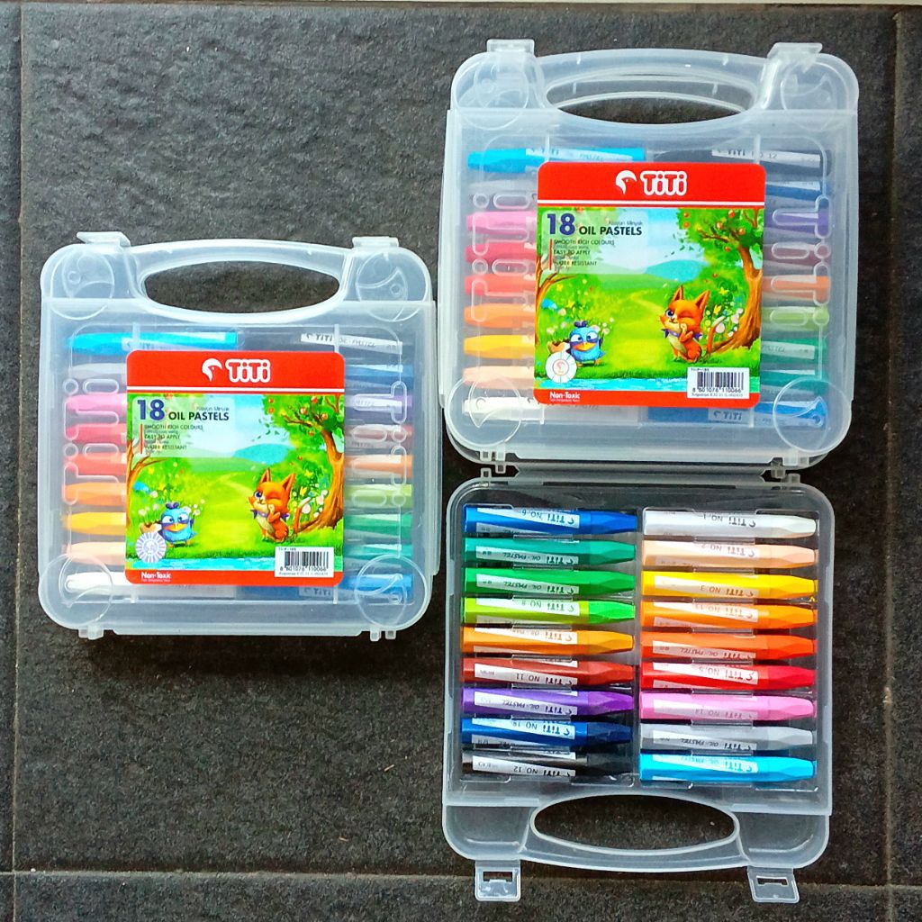 

Crayon Oil Pastel Titi 18 Warna ( Set ) [ Original ]