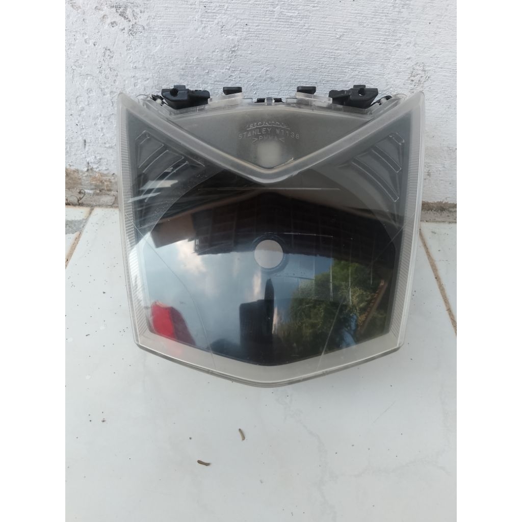 hedlem reflektor lampu depan beat f1 semoke