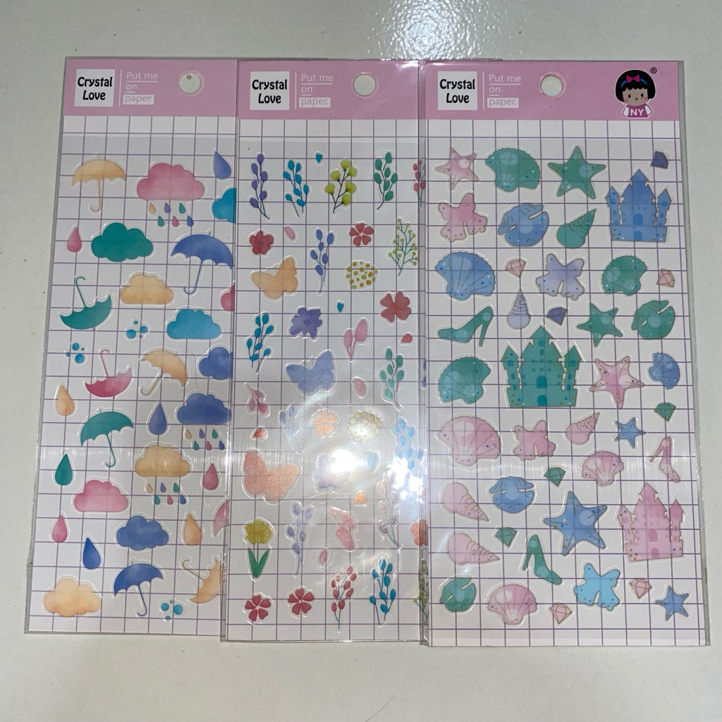 

Sticker flower bunga fish party (SEALED)