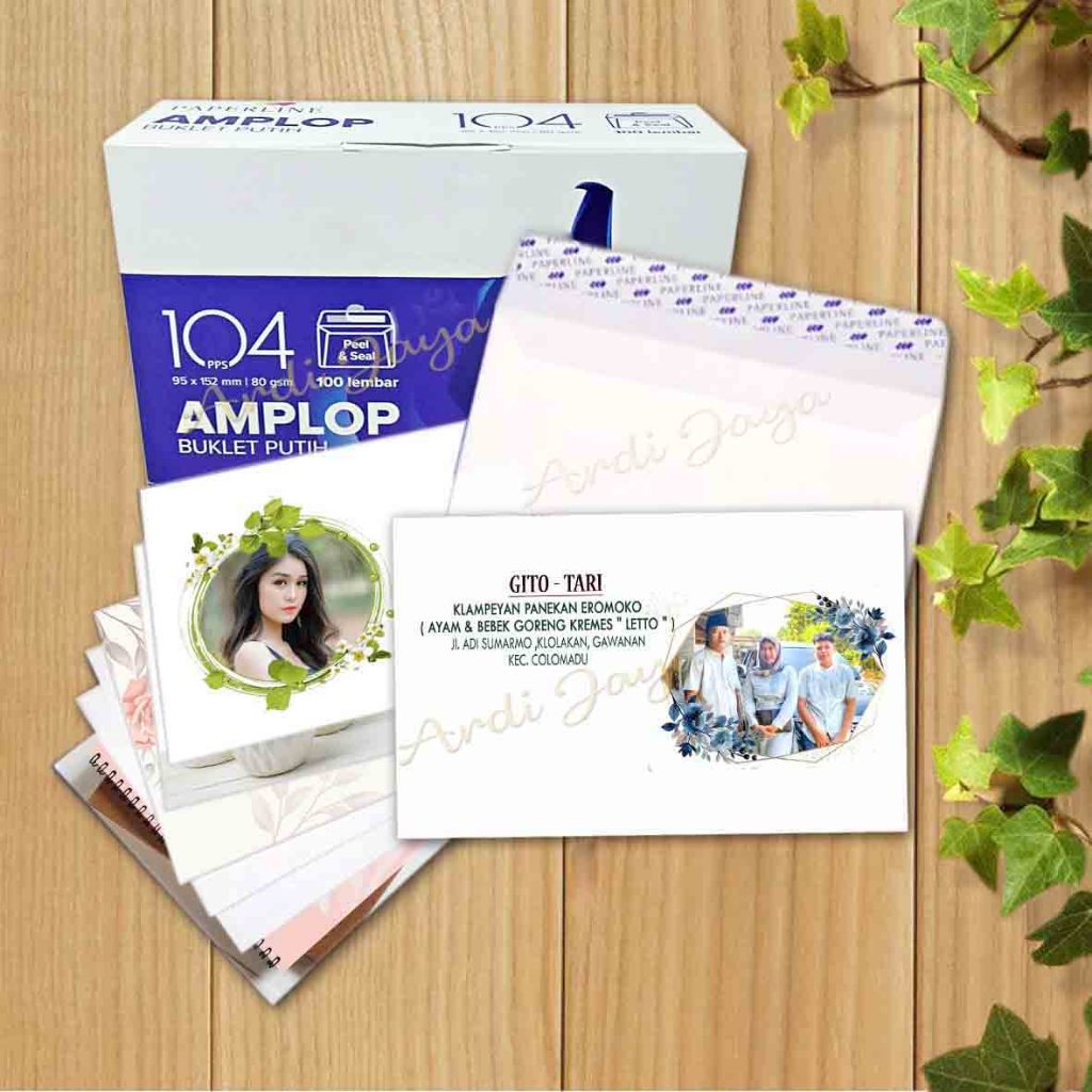 

Amplop Kondangan Custom Bisa pasang Foto, Nama dan alamat ( Ukuran Sedang/tanggung/Mini)