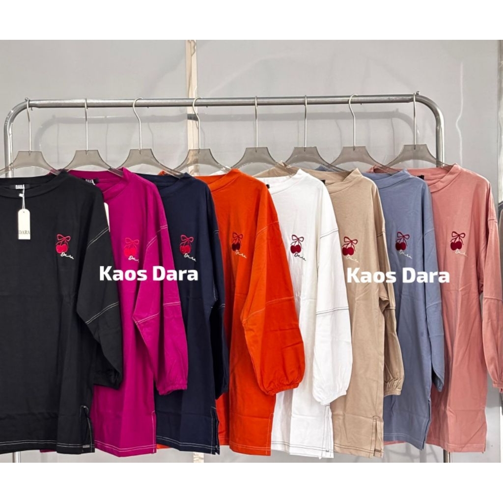 [DARA ORY]KAOS DARA BORDIR/KAOS DARA POLOS KARET/KAOS DARA