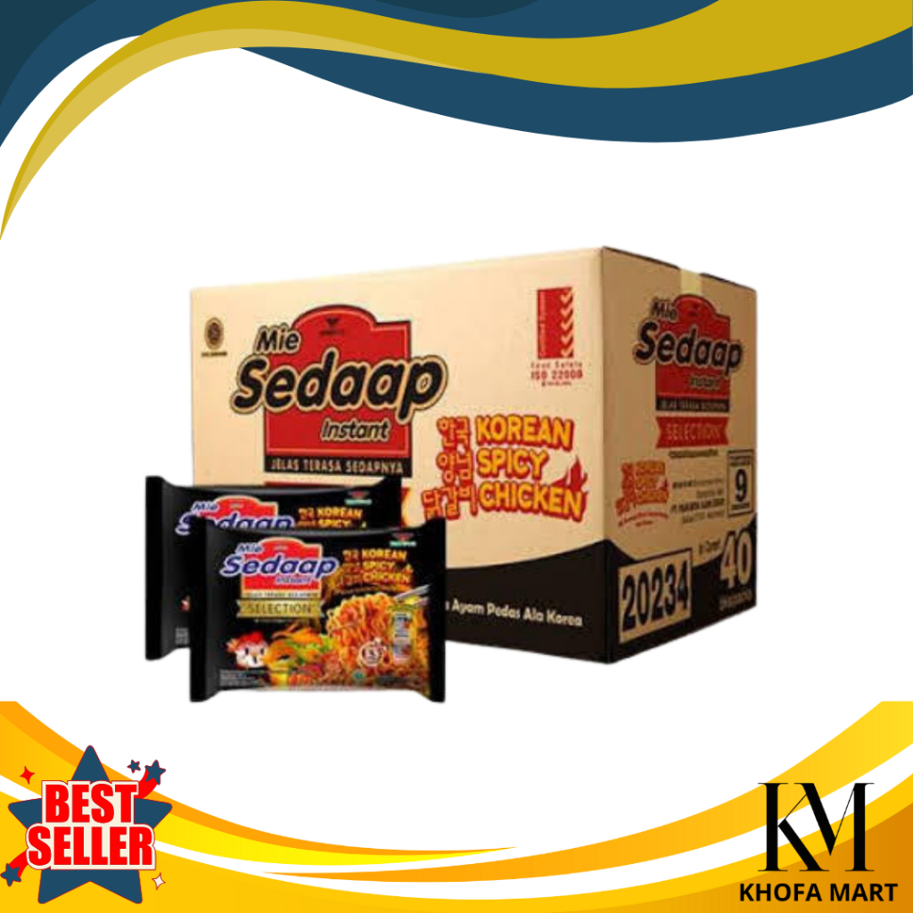 

Mie Sedaap Korean Spicy Selection – 1 Dus Isi 40 Bungkus | Pedas Nikmat & Original