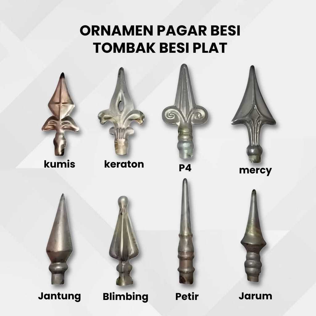 (GROSIR) Ornamen Pagar Besi Tralis Tempa Minimalis // Besi Plat Berbagai Model