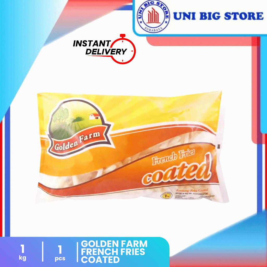 

Golden Farm French Fries Shoestring Coated Kentang Goreng Berbumbu 1 kg