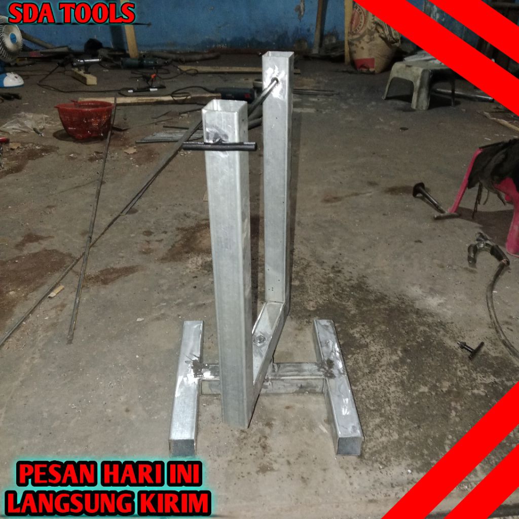 Stand Cat Velg Motor Putar / Meja Cat Velg / Tempat Cat Velg / Meja Cat Putar